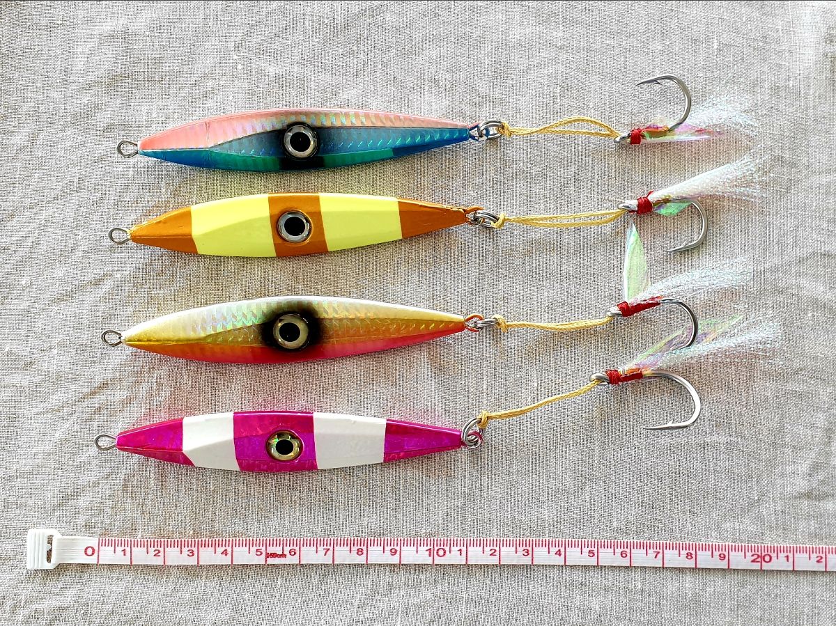 Current Downrigger Shop 100 g knife jig model ready for kingfish jigging