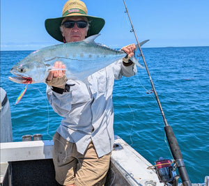 Queenfish caught on a 40g Glow Jig on the Great Barrier Reef