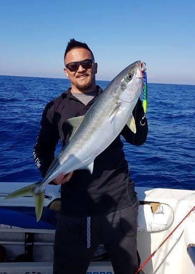 Kingfish caught off Ballina during the 2018 east coast jigging season