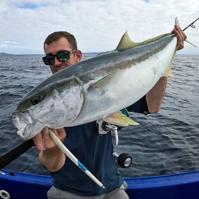 Jay Barker with a Norfolk Island kingfish and an old 250 g Downrigger Shop jig