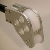 Anodised aluminium downrigger head with cable spool
